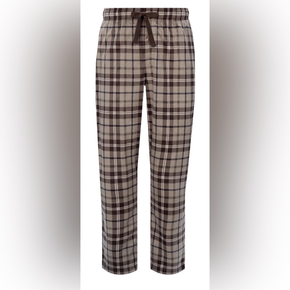 Brown Plaid Lounge Pants